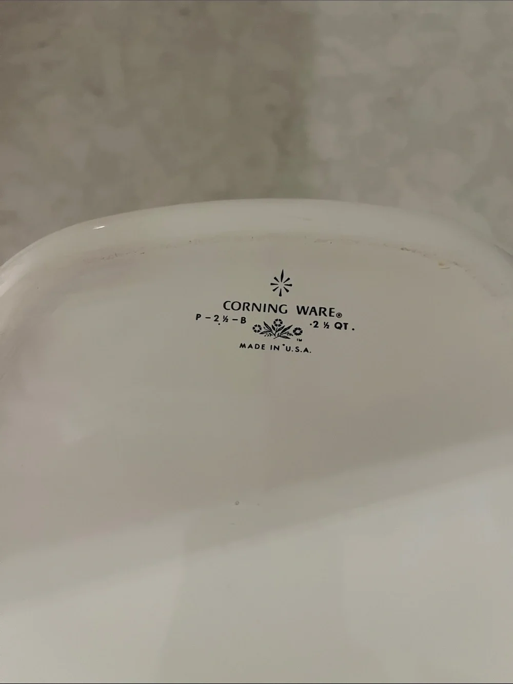 Vintage Corning Ware Blue Cornflower 2.5 Qt Casserole Dish P-2 1/2-B No Lid USA